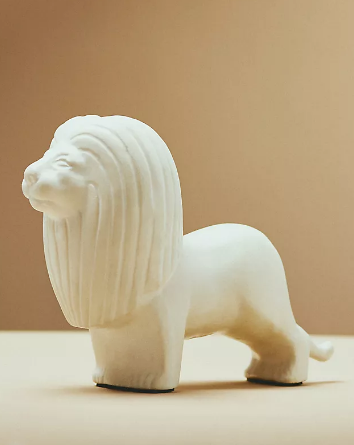 White Lion Decorative Object